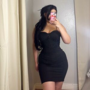 Windsor Black Mesh Dress